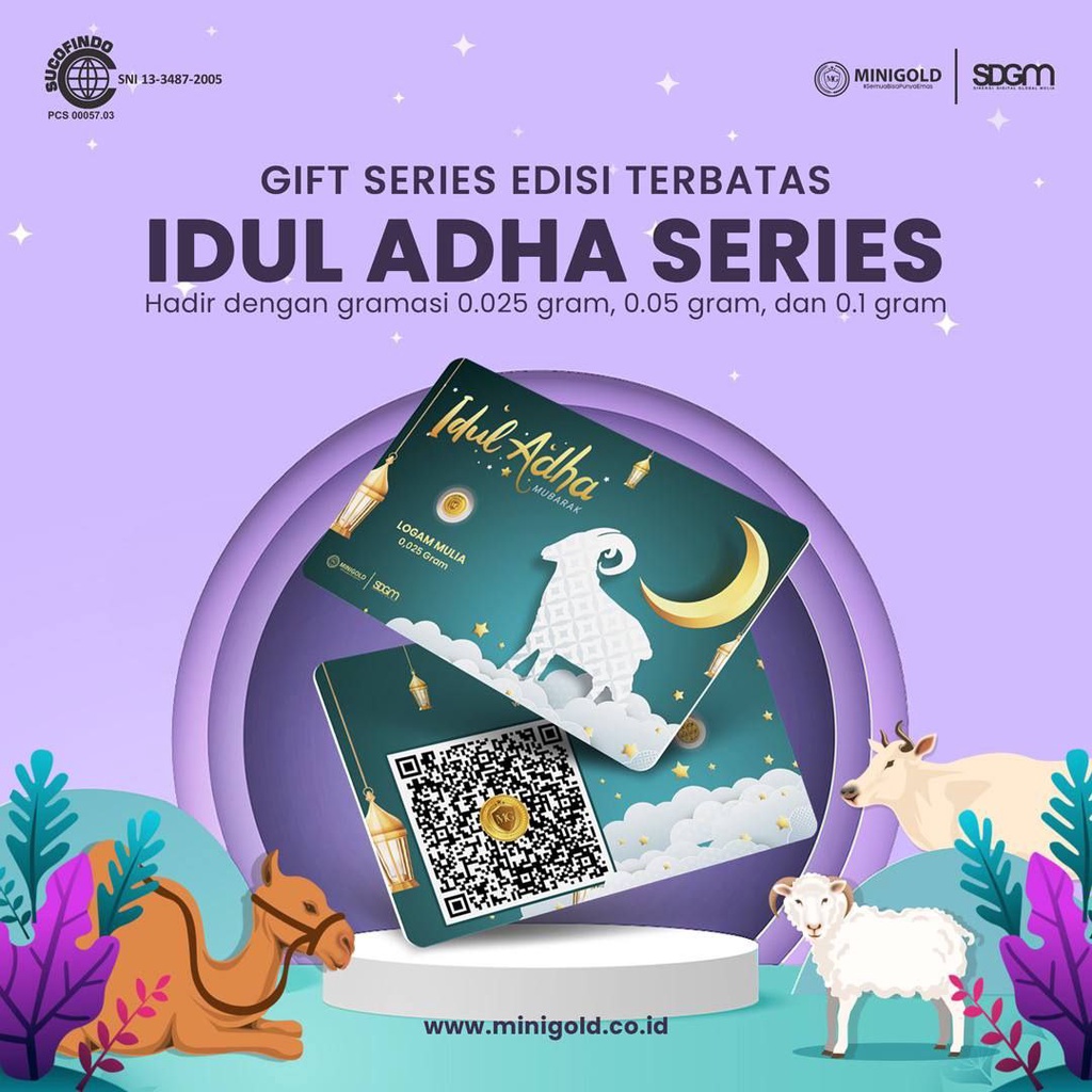 Minigold Spesial Idul Adha Gift Series - Hadiah Emas Logam Mulia 24 Karat