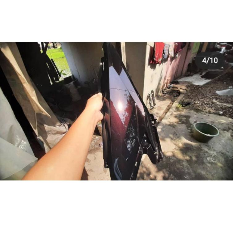 (VIRAL) Cat motor dan mobil warna hitam bunglon merah
