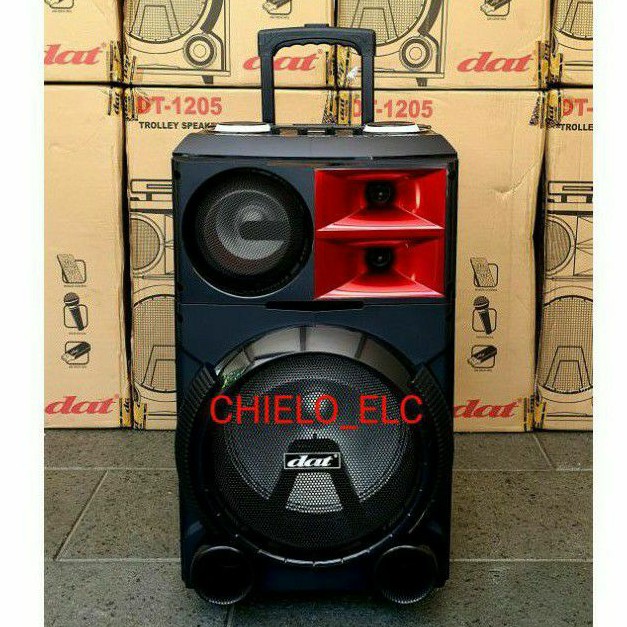 SPEAKER TROLLEY DAT DT 1205 12inch ,SPEAKER PORTABLE DAT DT 1205 ORIGINAL