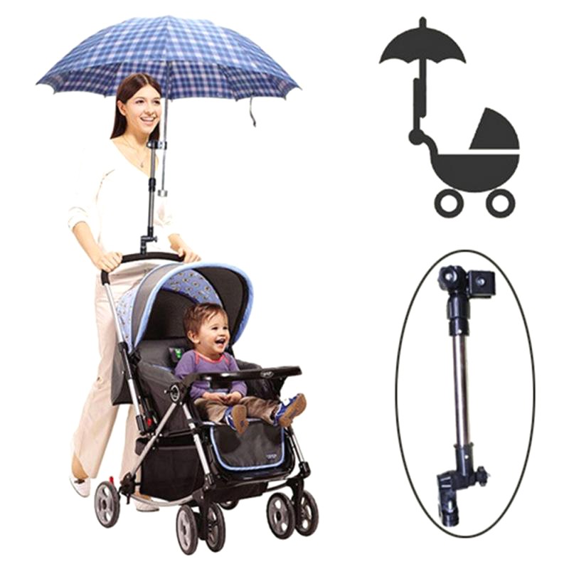 Retractable Holder Payung OMHZJ5BK Multifungsi Sepeda Stroller Kereta Bayi - Black