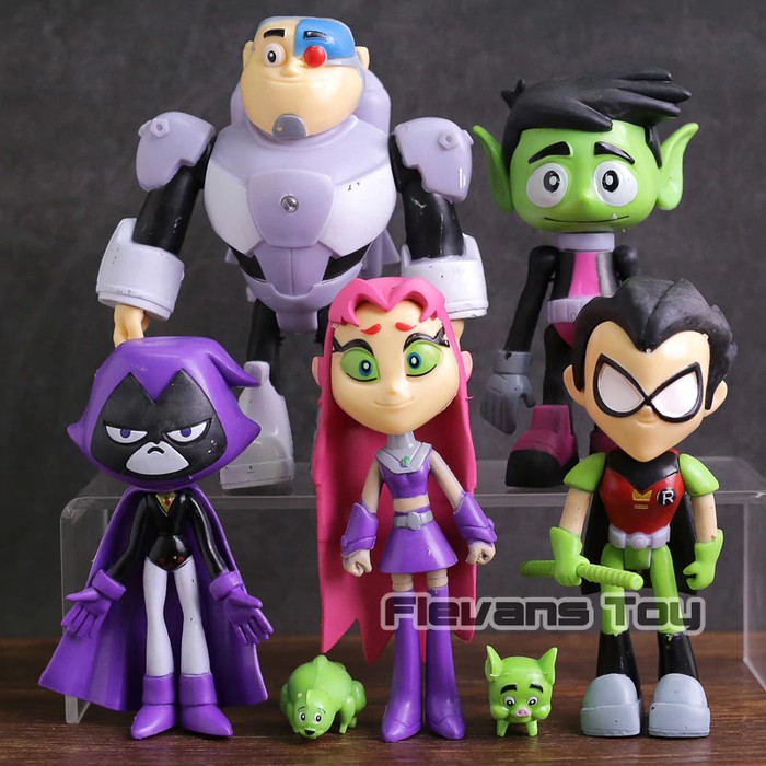 Teen Titans Figure set/ Mainan / Hiasan Kue