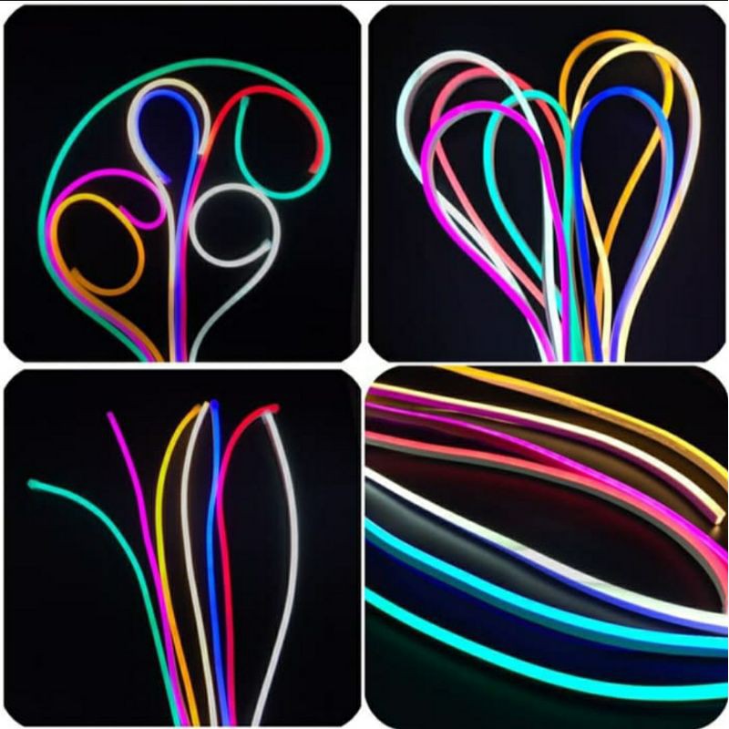 LAMPU NEON FLEX 220V METERAN LED SELANG FLEXIBLE SIGN STRIP TULISAN NAMA 220 V VOLT WATERPROOF