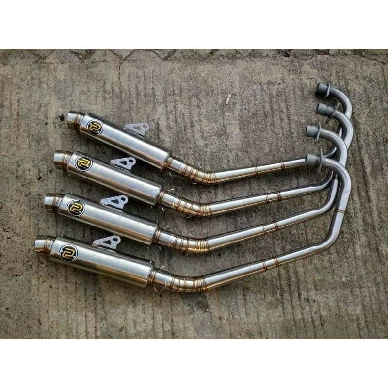 Knalpot pekajaman MP CB GL free stiker knalpot pekajaman tipe bulat panjang harian bas ulem