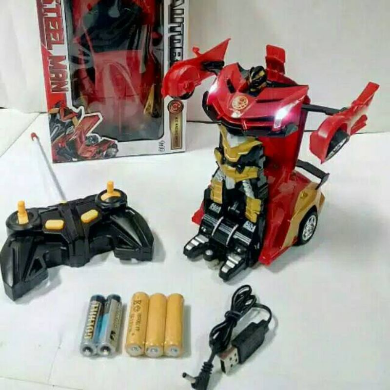MOBIL REMOT CONTROL MOBIL JADI ROBOT / MOBIL REMOT ROBOT IRON MAN