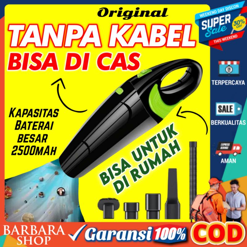 Vacuum Vacum Cleaner Penyedot Debu Mobil Rumah USB WIRELESS Mini Portable