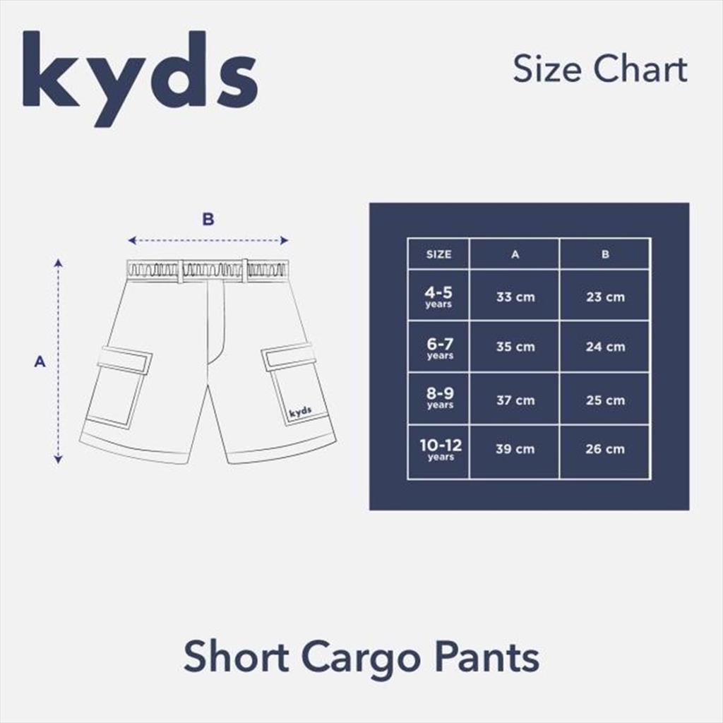 Kyds Short Cargo Pants Jungle Trekker Candied Ginger Celana