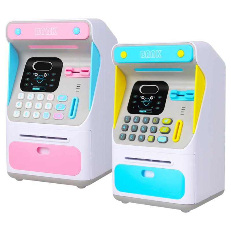 Mary Kids Lovely Electronic Money Bank Piggy Bank Mainan Pelatihan Otak Mainan Keuangan Portabel Mainan ATM Anak Untuk Bermain