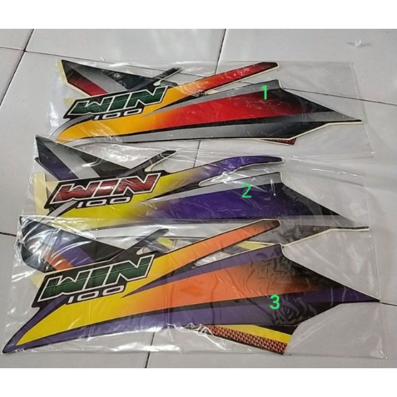 Sticker Striping win 100 full body