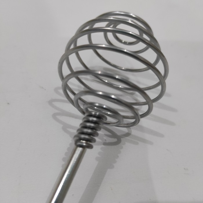 Alat whisker pencampur mixer adonan manual whisk mini gagang plastik