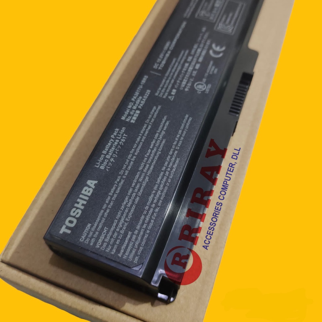 Baterai Laptop Toshiba Satellite L745 L740 L735 L730 L700 L645 L640 L635 L600 C650 C645 C640 C600 PA3817