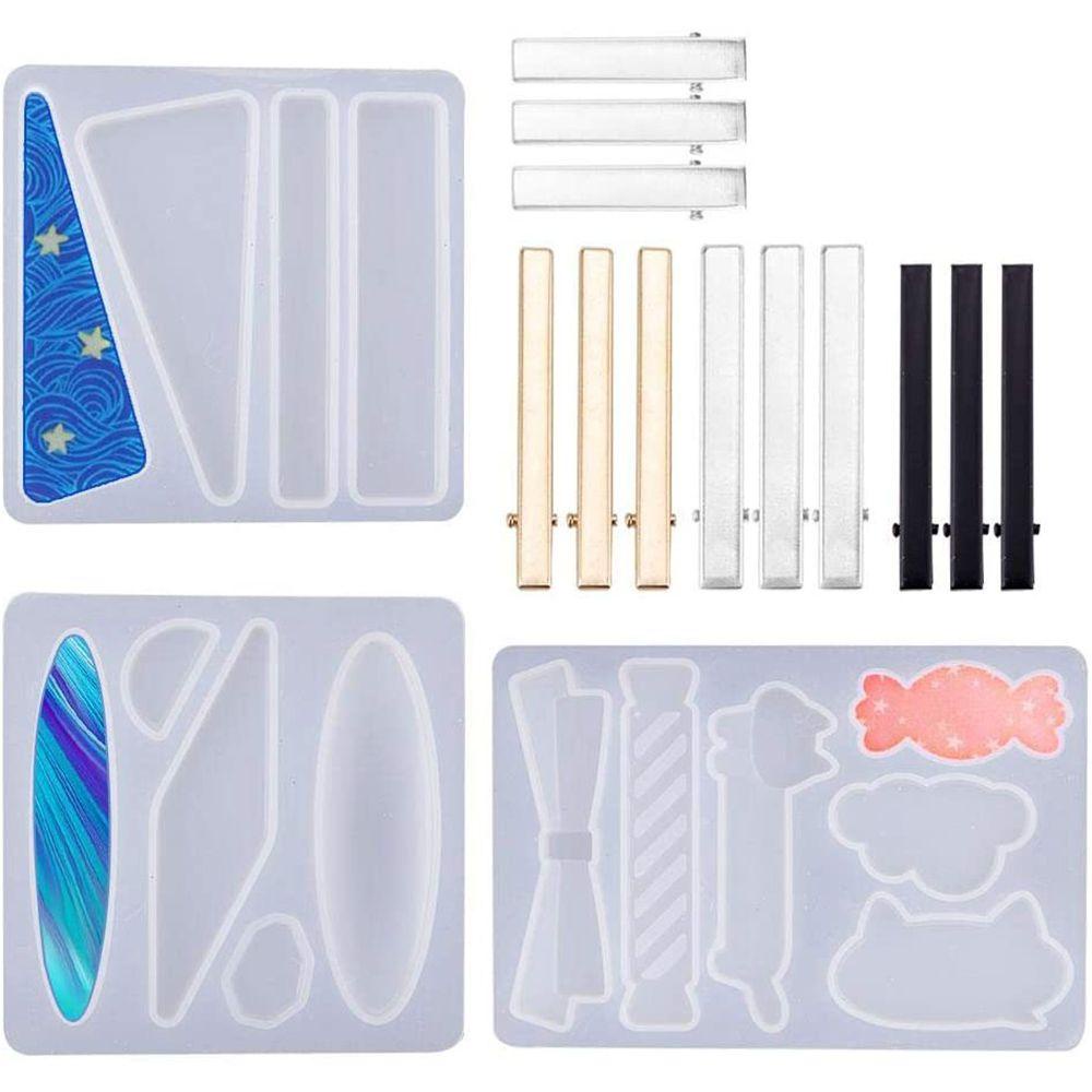 R-bunga Klip Rambut Cetakan Perhiasan Aksesoris Clay Alat DIY Silica Gel Handmade Craft Resin