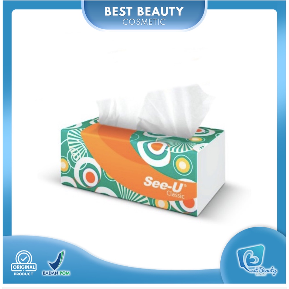 ★ BB ★ See-u Facial Tissue Classic 250 Sheets - Tisu Wajah Serbaguna See U