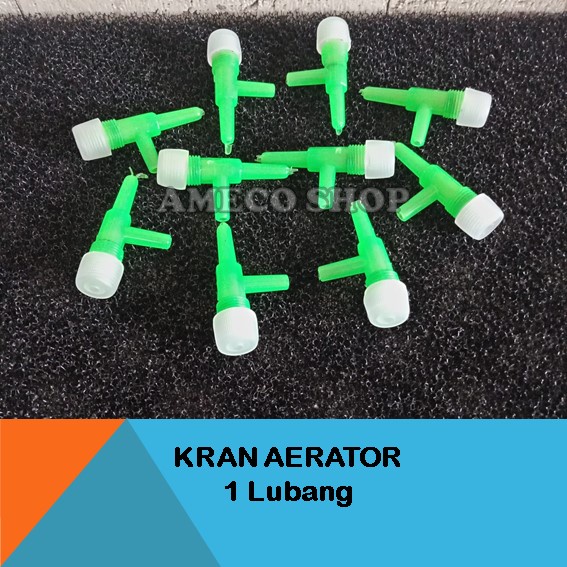 Keran Kran Udara Angin Aerator Aerasi Aquarium 1 Way Lubang