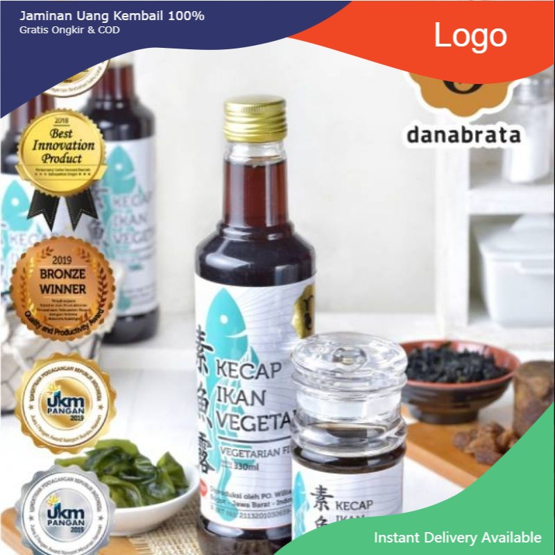 

Kecap Ikan Vegan / Vegetarian Fish Sauce 350 ml Danabrata