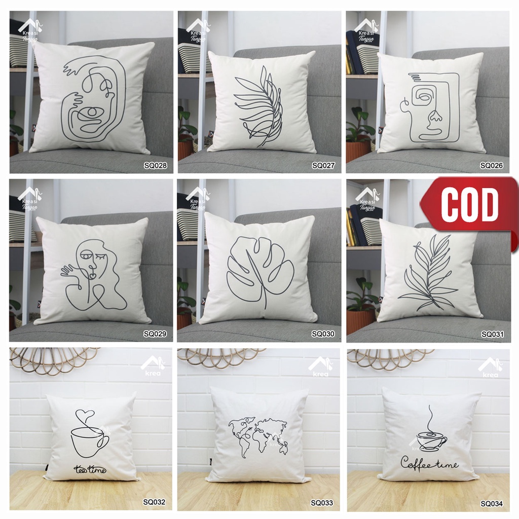 SARUNG BANTAL SOFA AESTHETICS UKURAN 40x40