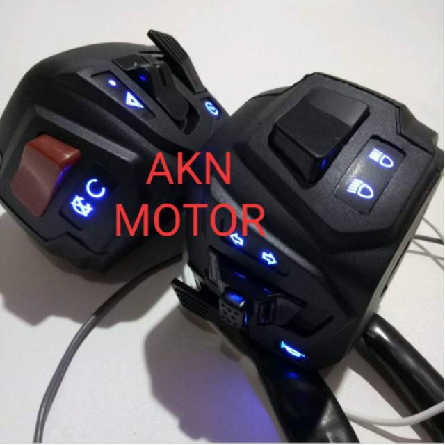 SAKLAR ON OFF LED KIRI KANAN KHHSUS YAMAHA N MAX