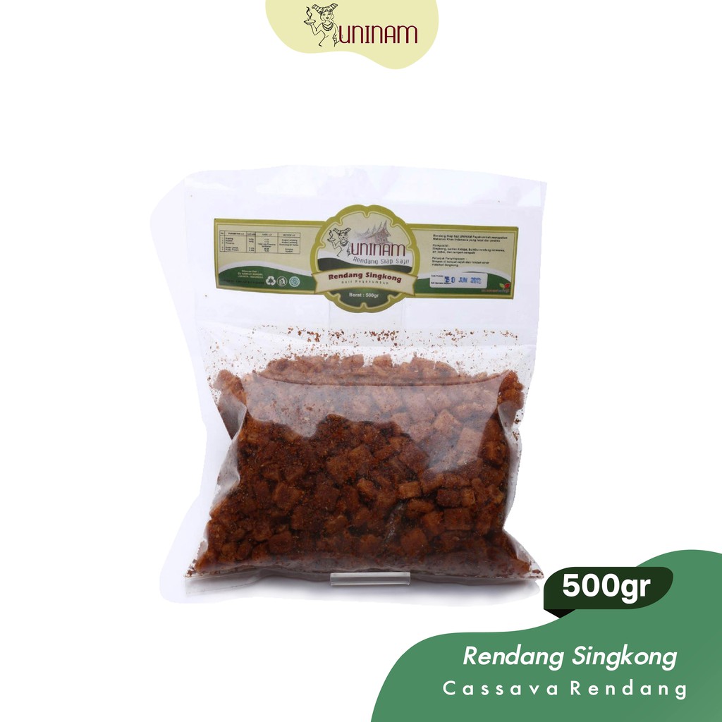 

UniNam Rendang Singkong 500gr / Rendang Padang Cemilan Makanan Cepat Saji Rendang Food