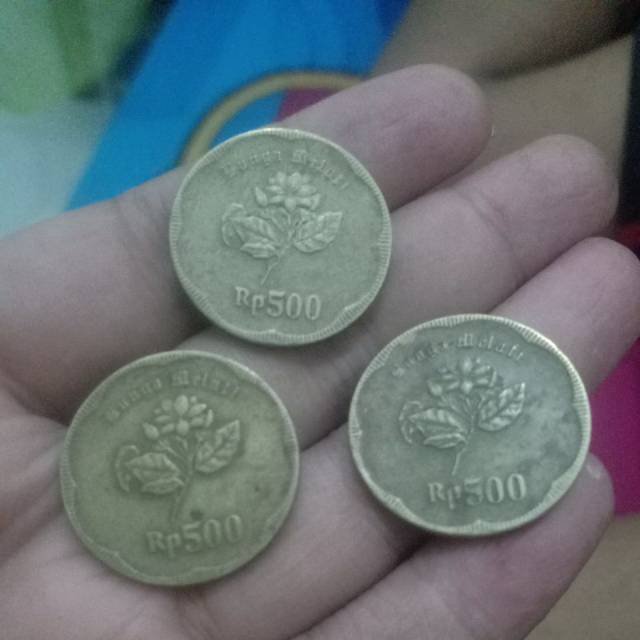 uang kuno 500 rupiah melati