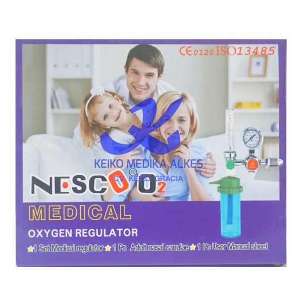 Regulator Oksigen Nesco. Regulator/Flowmeter Oxygen Nesco keiko jambi