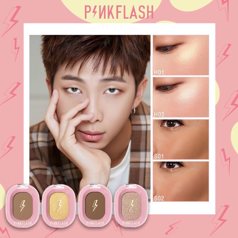 Pinkflash Shimmer Highlighter & Matte Contour Powder Highlighter Pinkflash Contour Pinkflash