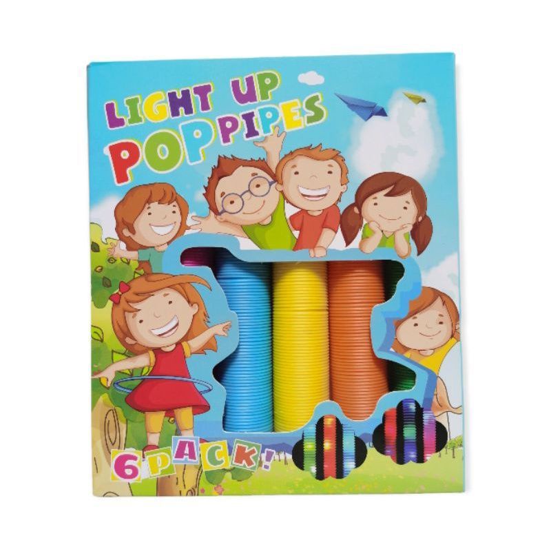 MAINAN PIPA LED POP PIPES FIDGES TUBES SENSORY TOYS