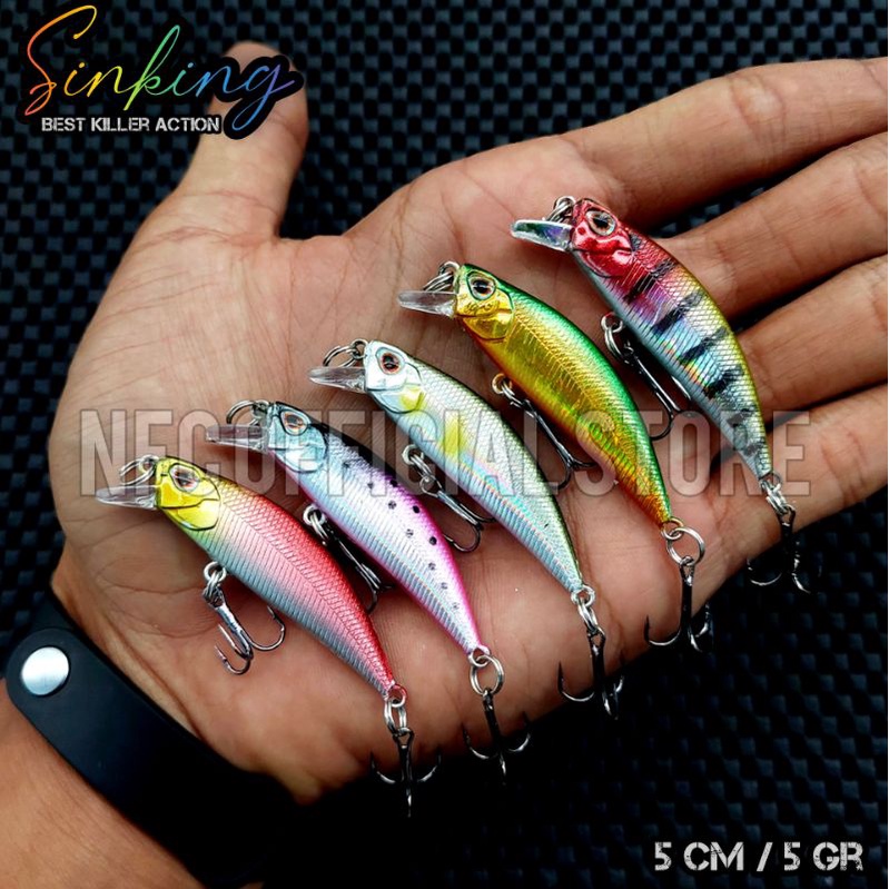 Lure minnow sinking 5 cm 5 gram BEST KILLER ACTION