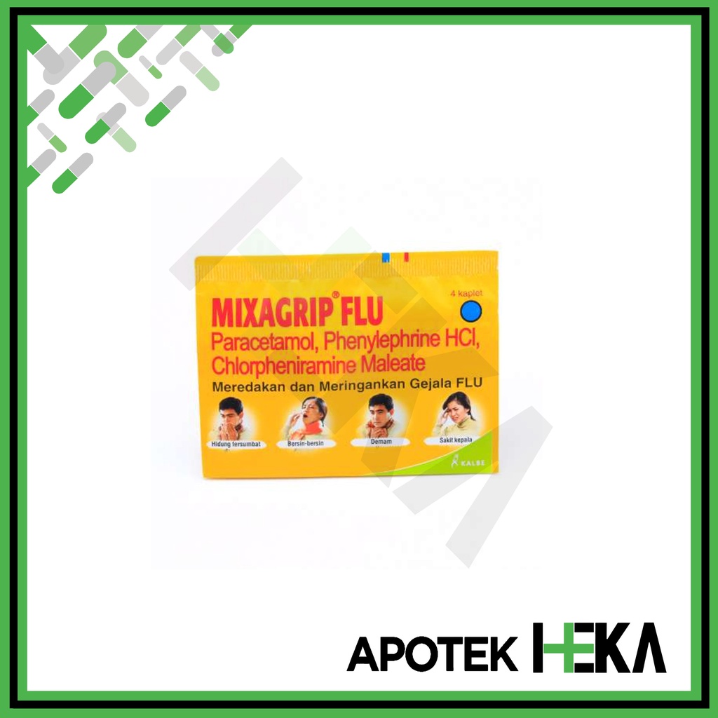 Mixagrip Kuning Flu Strip isi 4 Tablet (SEMARANG)