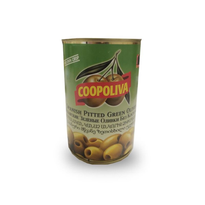 

Coopoliva green pitted olives 385 gram