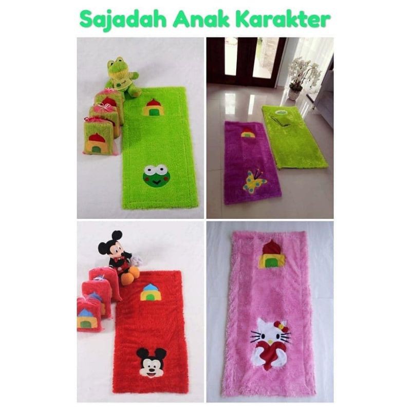 SAJADAH KARAKTER lembut original original orlin indonesia
