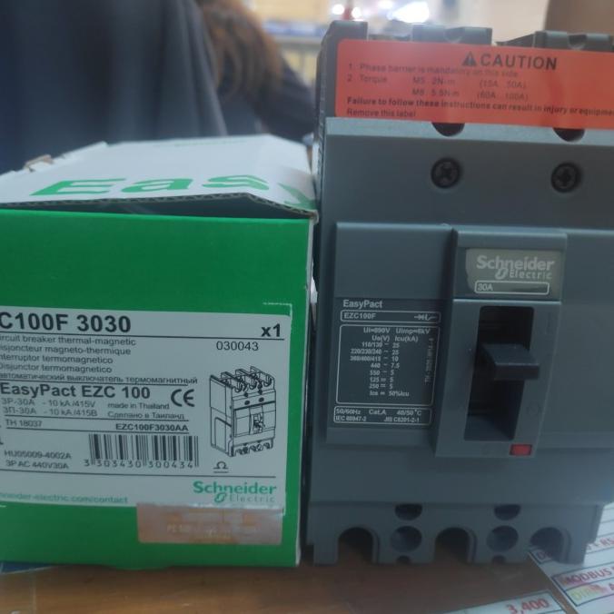 

New !! mccb ezc 100f 3p 15a , 20 a, 25a, 30 a,40a , dan 50a