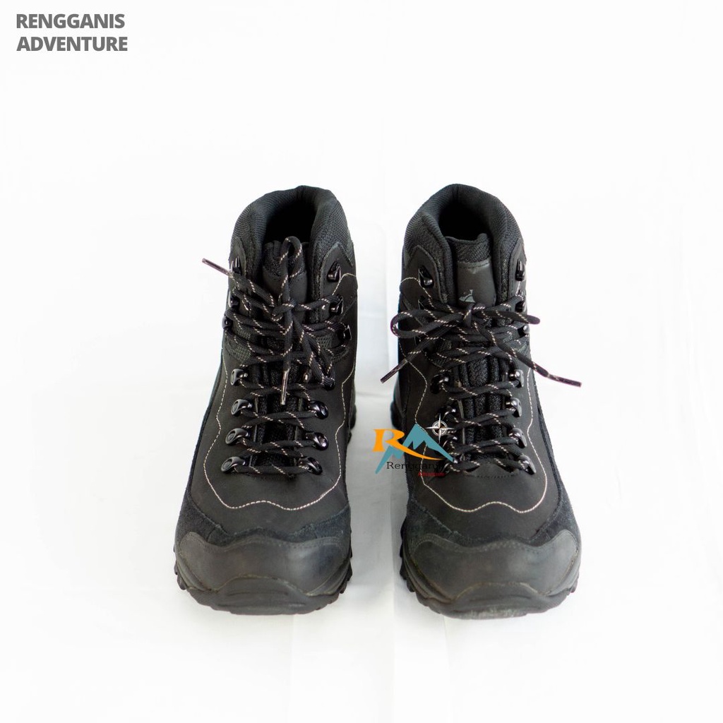 Sepatu Gunung AREI HIGH All Black Sepatu REI Outdoor Hiking