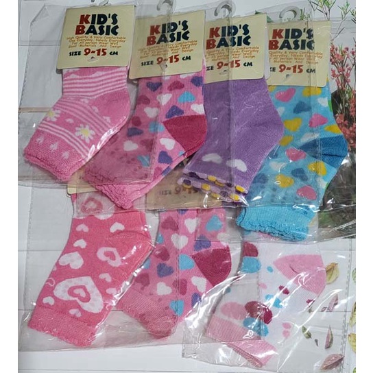 kaos kaki baby 8-13 cm 0-2 tahun premium quality