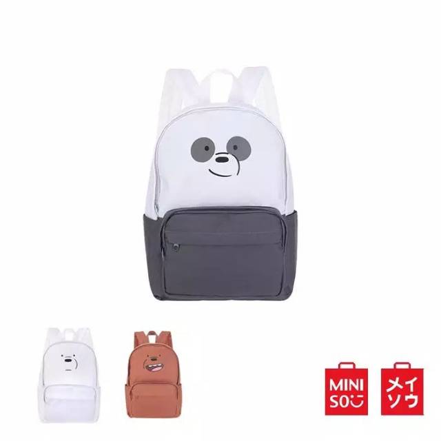 Backpack we bare besrs miniso/Tas randel wbb miniso