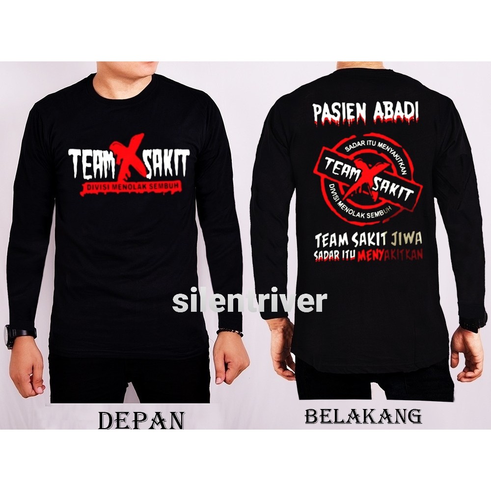 THE_LINEX 88 Kaos Distro/Kaos Sablon/Kaos Oblong/Kaos Kekinian/Kaos team sakit panjang FULL COTTON