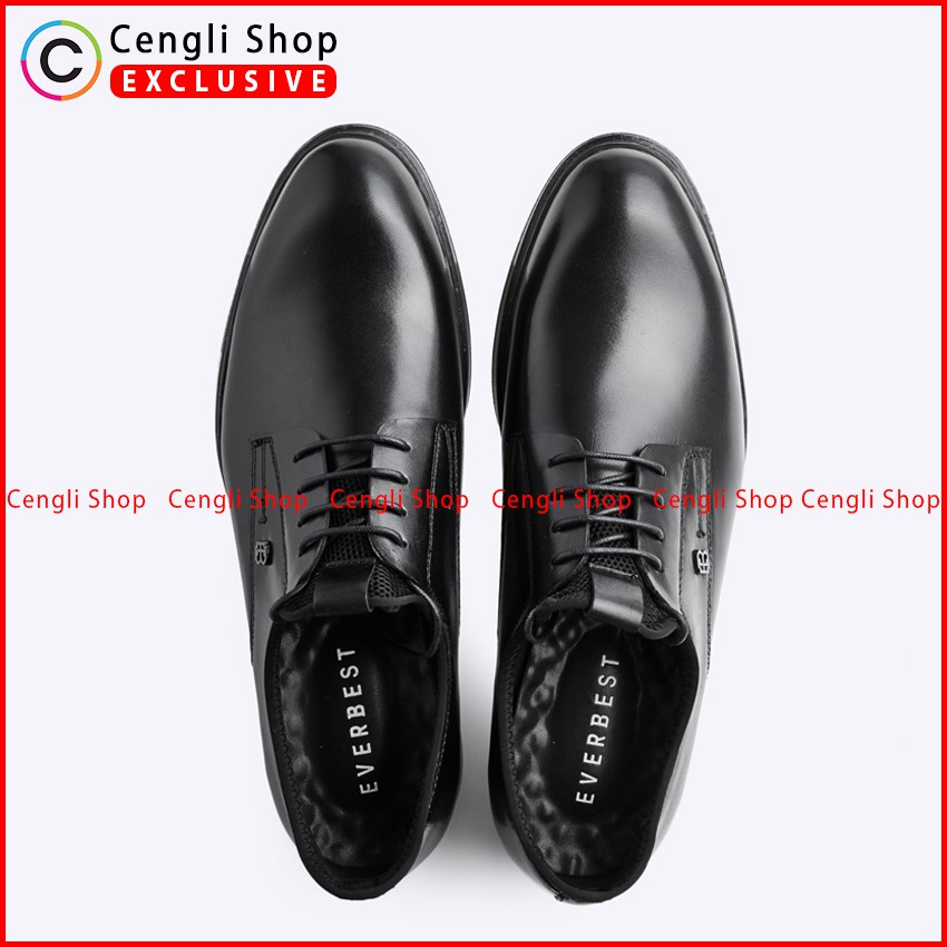 SEPATU EVERBEST PRIA TERBARU ORIGINAL PANTOFEL KULIT HITAM EVEM159