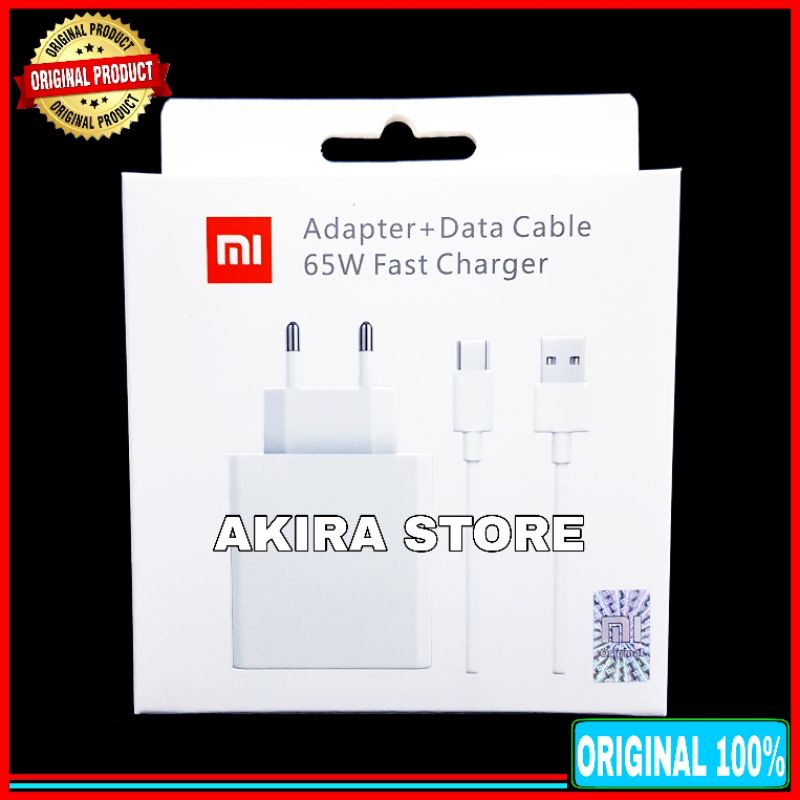 Charger Xiaomi TURBO CHARGE 65 Watt USB C ORIGINAL 100% Type C