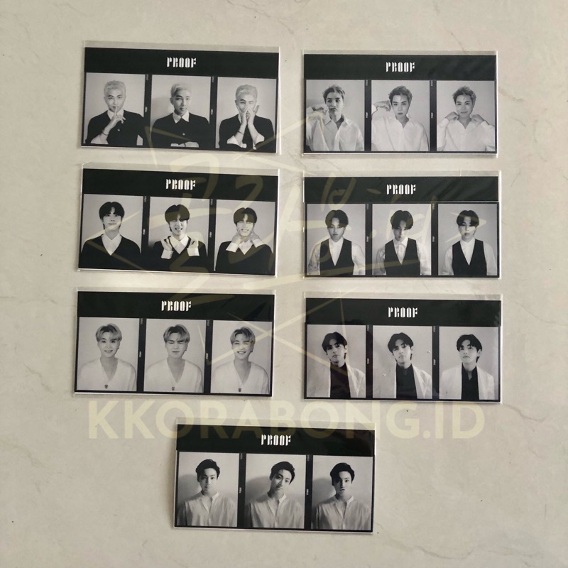 [READY] BTS Proof Tryptic Photo Strip Weverse Benefit