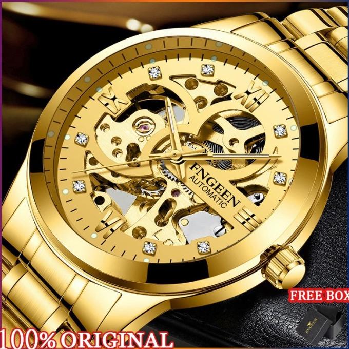 Jam Tangan Pria mechanical automatic FNGEEN 6018 Luxury