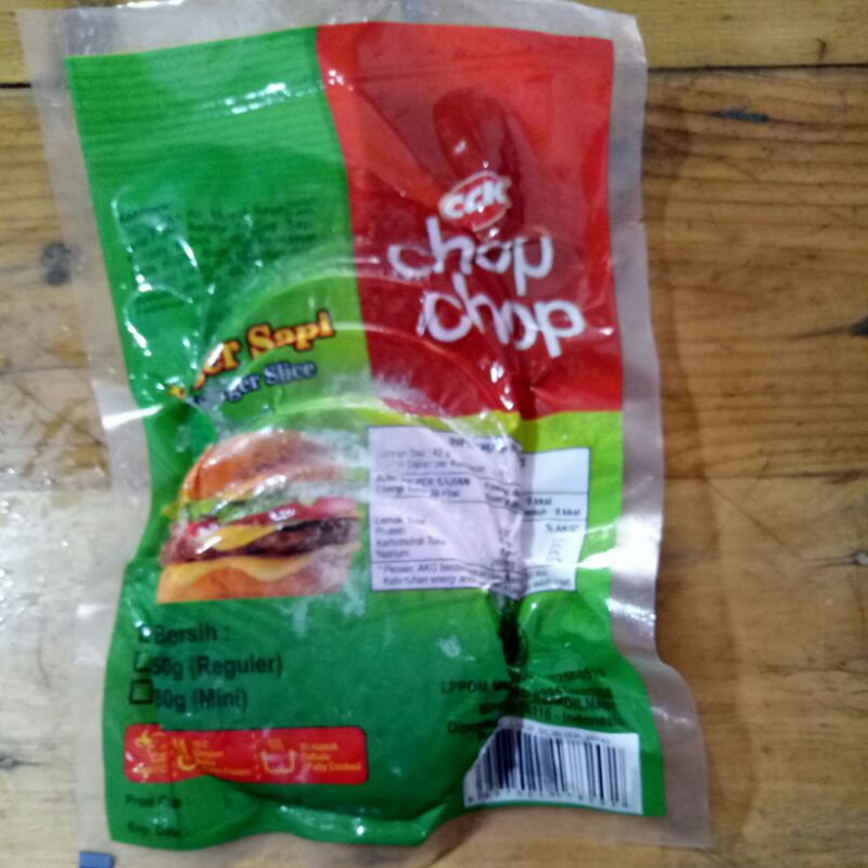 

BURGER SAPI CHOP CHOP ISI 10/ 250GR