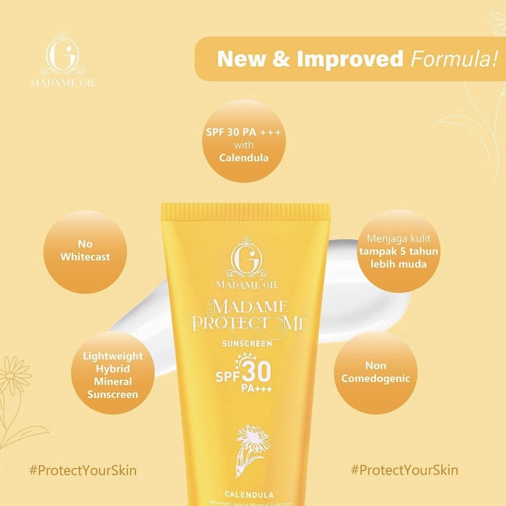 BPOM MADAME GIE PROTECT ME SUNSCREEN SPF 30 PA+++ (BPOM)