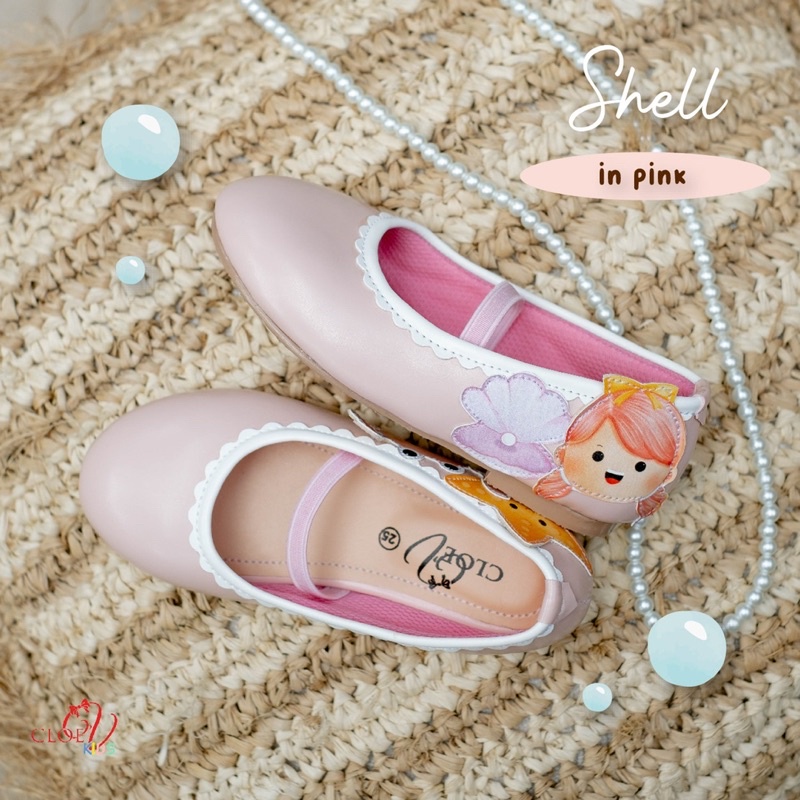CLOEVKIDS - Shell Sepatu Flatshoes Anak Perempuan - Mermaid Series