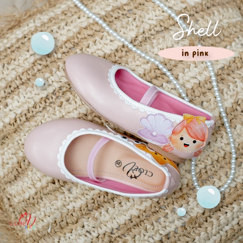 CLOEVKIDS - Shell Sepatu Flatshoes Anak Perempuan - Mermaid Series
