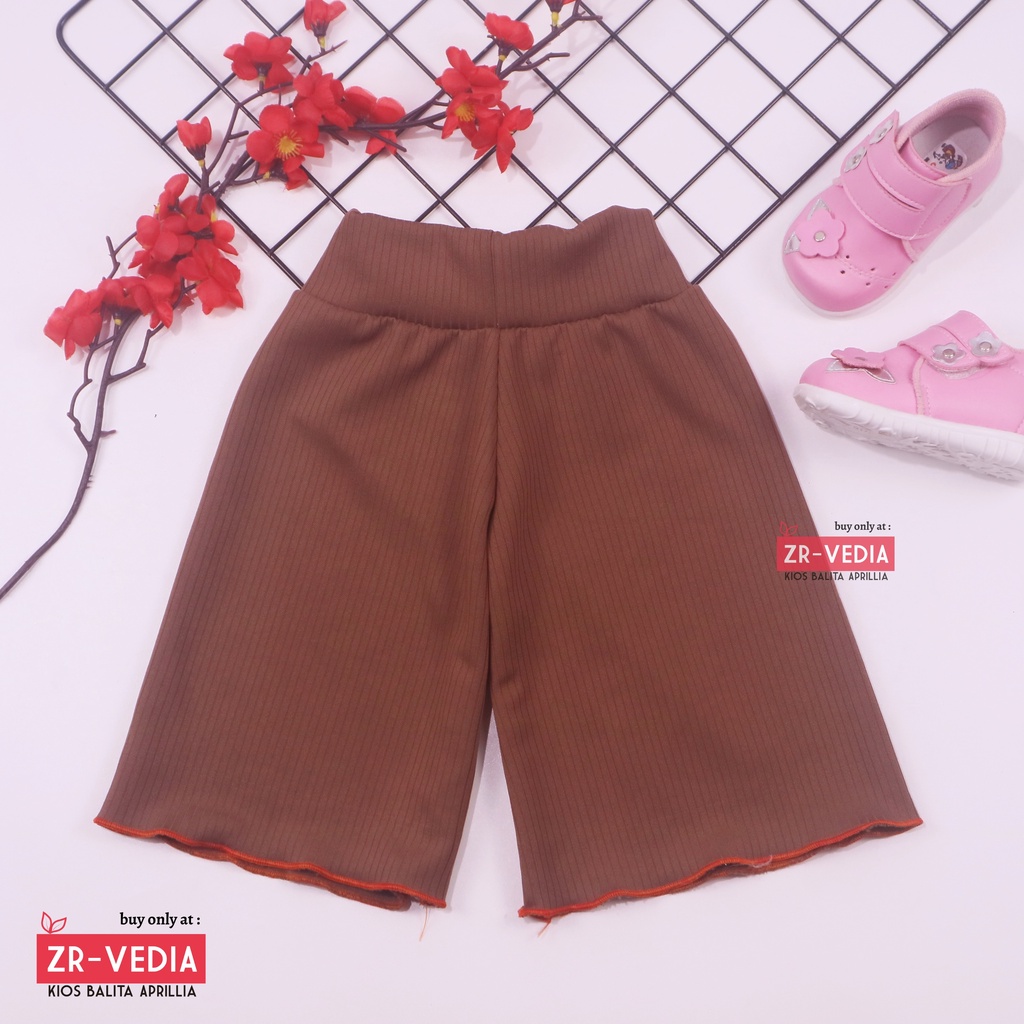 Kulot Polos uk 1-2 Tahun / Celana 3per4 Anak Perempuan Skirt Pendek Pants Kulot Bawahan Polos Murah