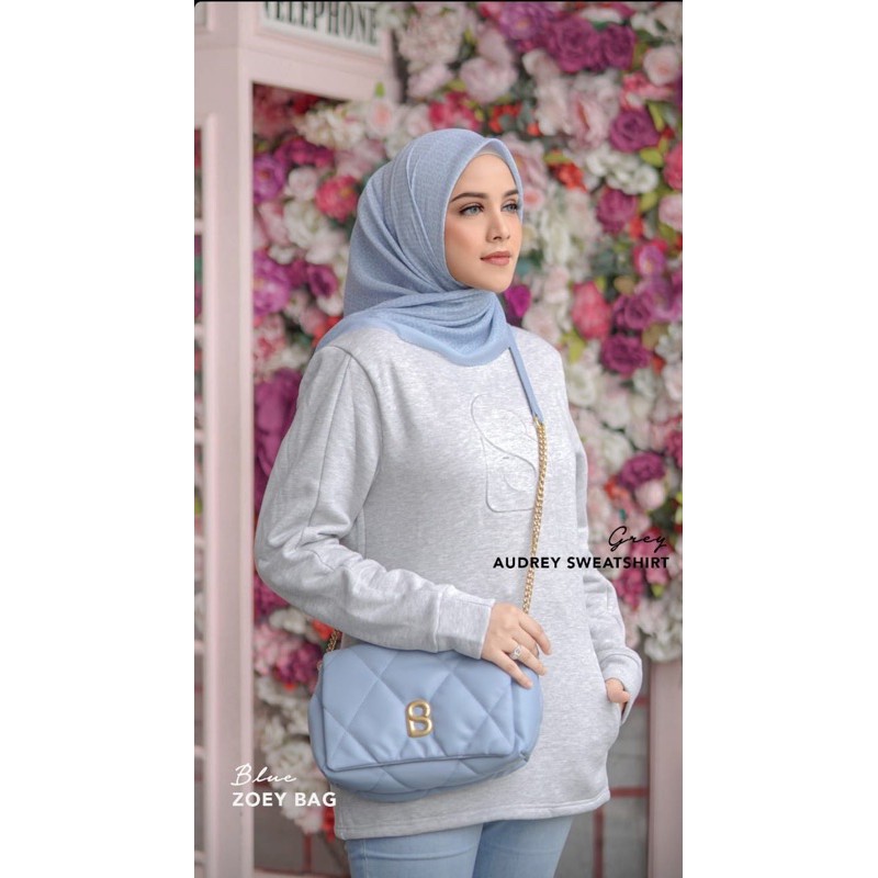 audrey sweatshirt M benang jarum buttonscarves