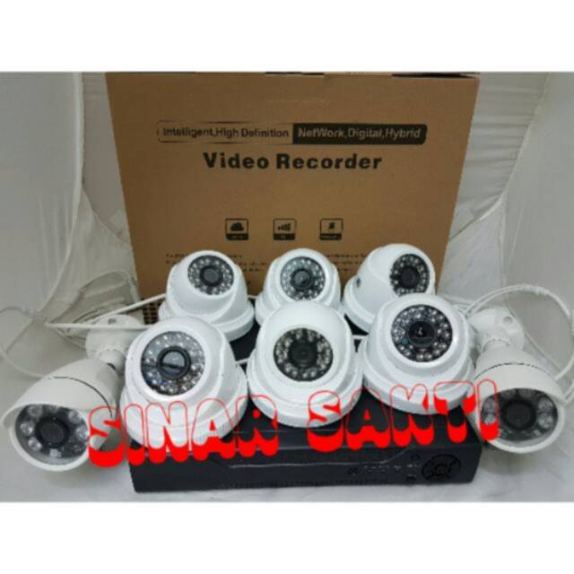 PAKET CCTV 8 CHANNEL 3MP 8 camera ( KOMPLIT TINGGAL PASANG )