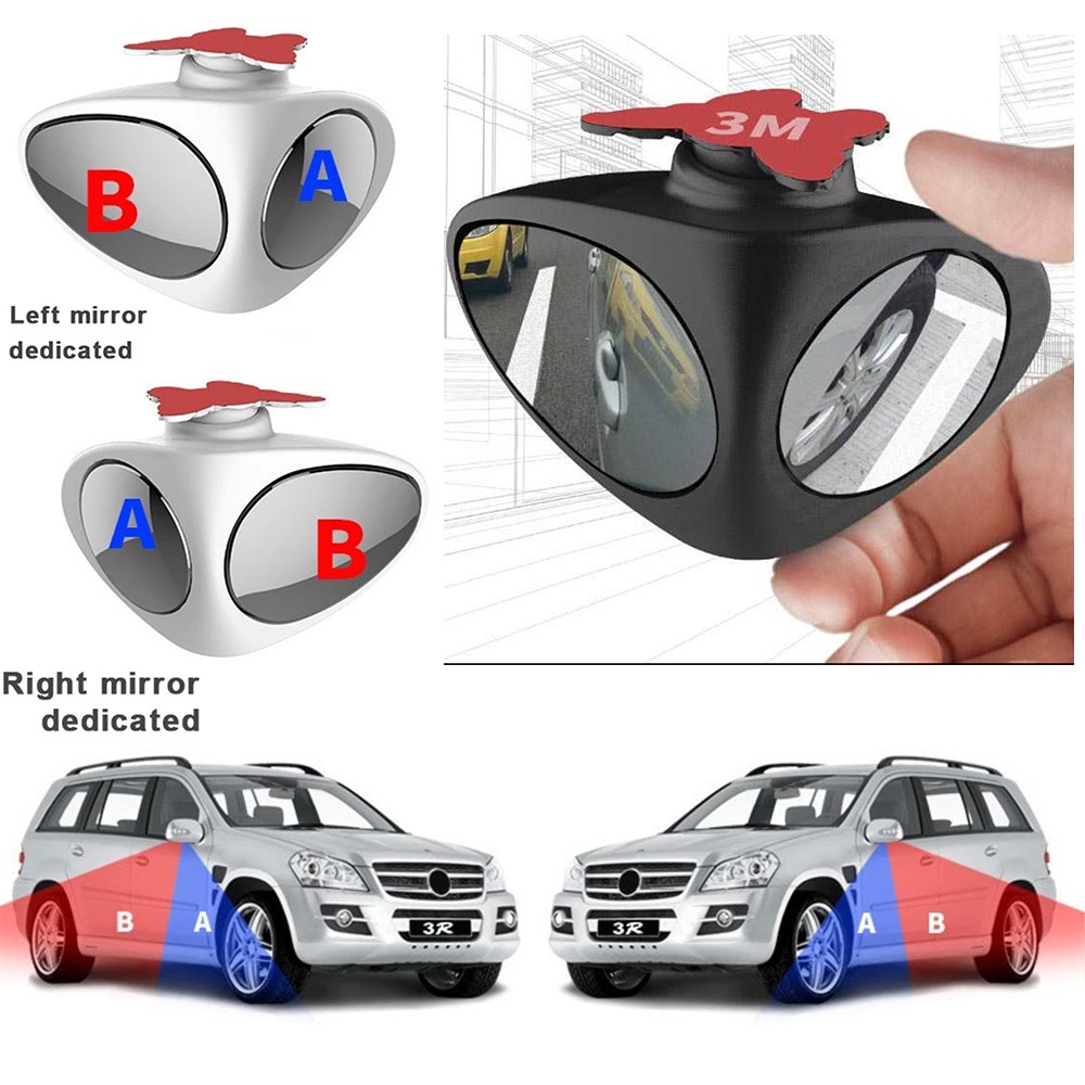 Spion Tempel Tambahan O D Type Motor Mobil Bundar Cembung Mobil Konveks Borderless Car Mirrors No Border 360 Degree Frameless Convex Blind Spot Mirror