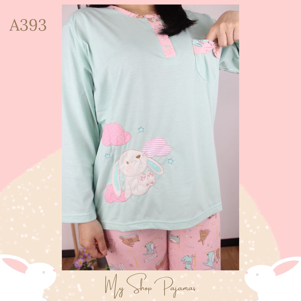 PIYAMA BABYDOLL PAJAMAS ANNE CLAIRE / BAJUTIDUR BABYDOLL SETELAN TANGAN LENGAN PANJANG CELANA PANJANG DEWASA WANITA SLEEPWEAR PP-3