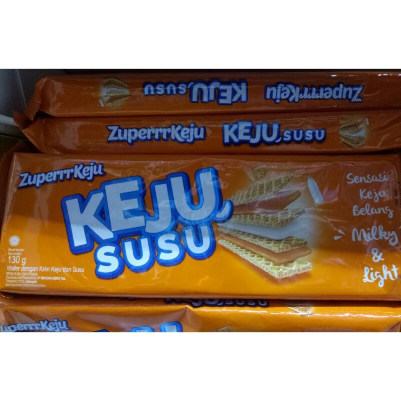 Zuperrr Keju Wafer dengan krim Keju dan Susu 130 gr