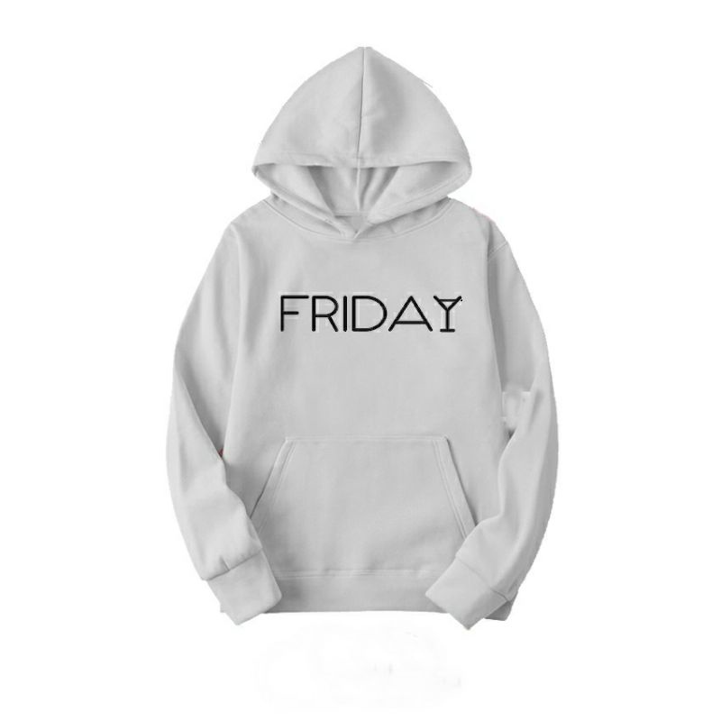 S - XXXXXL(6XL) Jaket Hoodie SUNDAY MONDAY SATURDAY FRIDAY CUSTOM HARI DAY Pria Wanita JUMBO