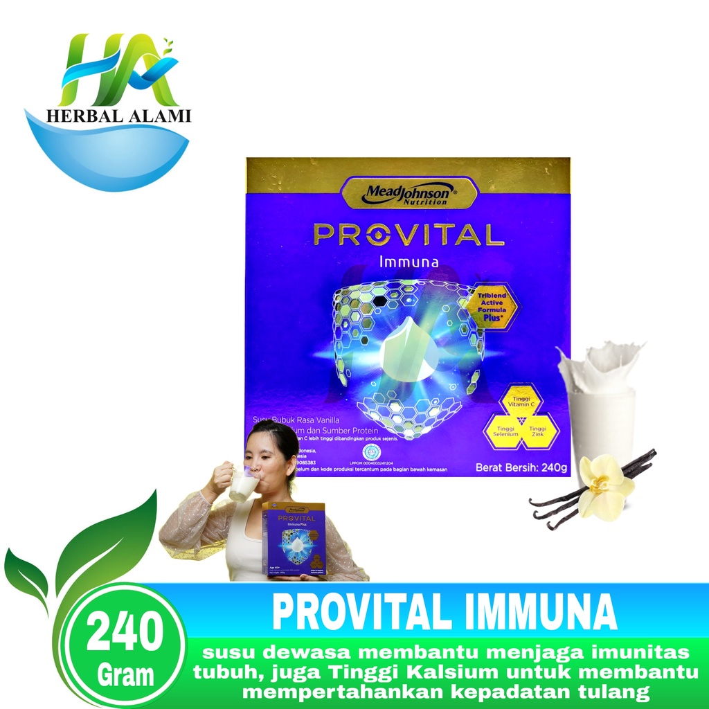 Provital Immuna Susu Dewasa 240 GR - Membantu Menjaga Immunitas Tubuh